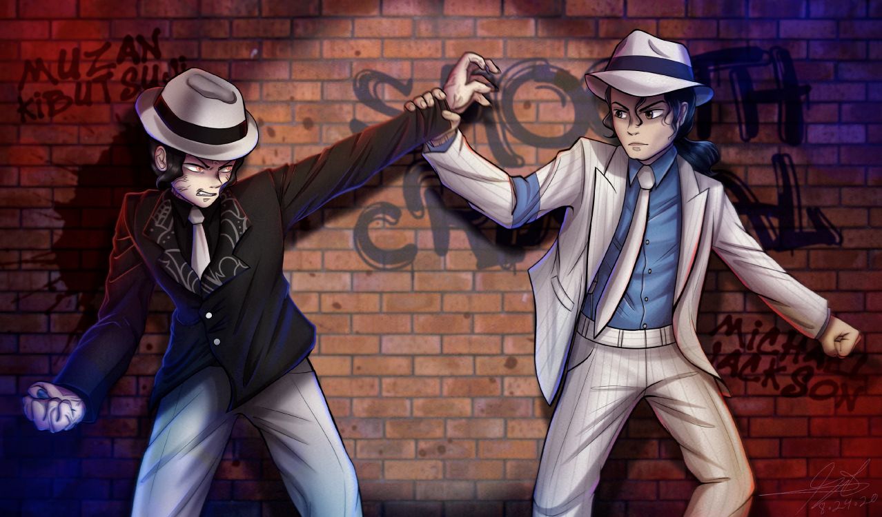 michael jackson, muzan kibutsuji, demon slayer kimetsu no yaiba, moonwalk, the jackson 5