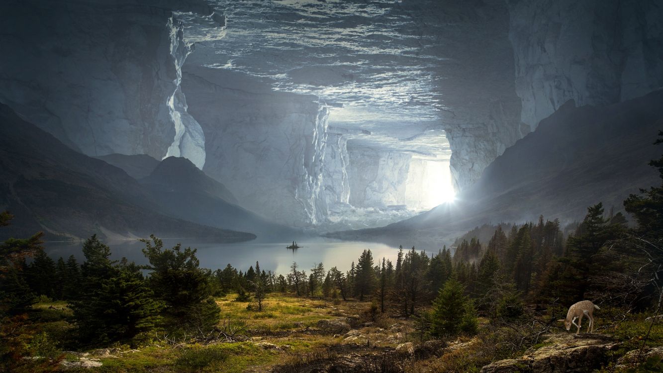 Grotte Fantastique, Fantasy, Conte, Grotte, Nature. Wallpaper in 3840x2160 Resolution