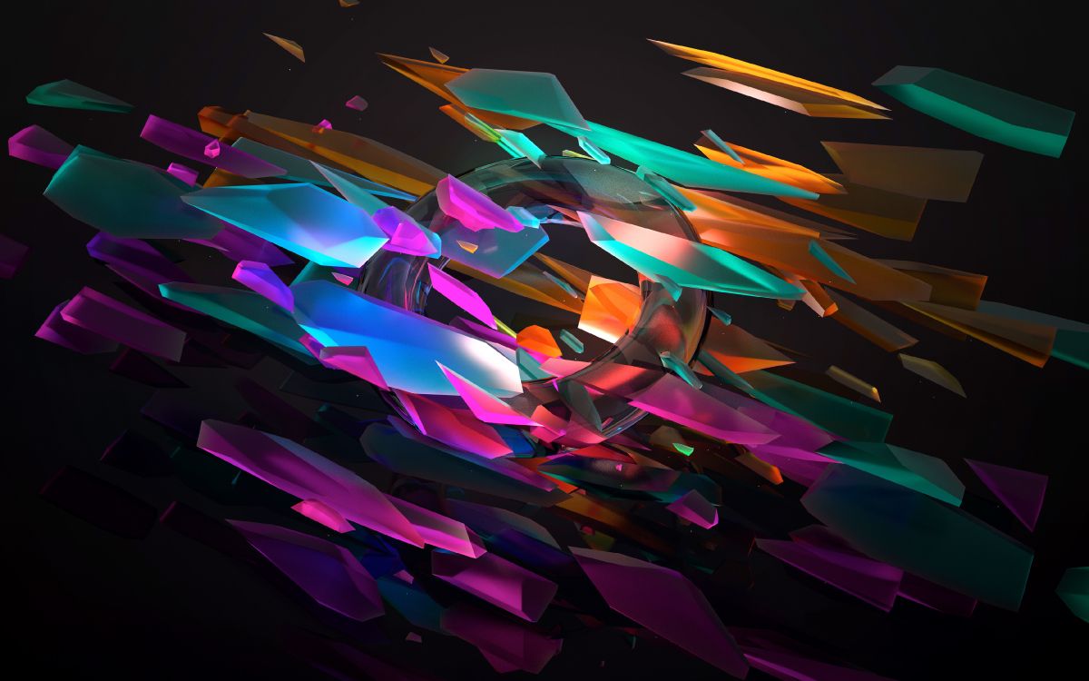 抽象艺术, 光, 紫色的, 空间 壁纸 3840x2400 允许