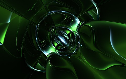 Image green and black abstract illustration