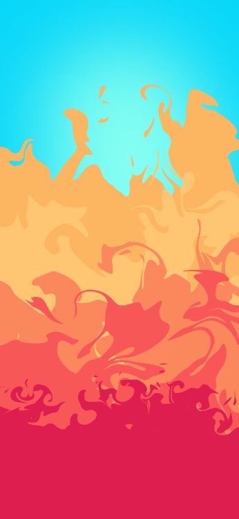 Visual Arts, Kunst, Design, Orange, Naturlandschaft. Wallpaper in 1284x2778 Resolution