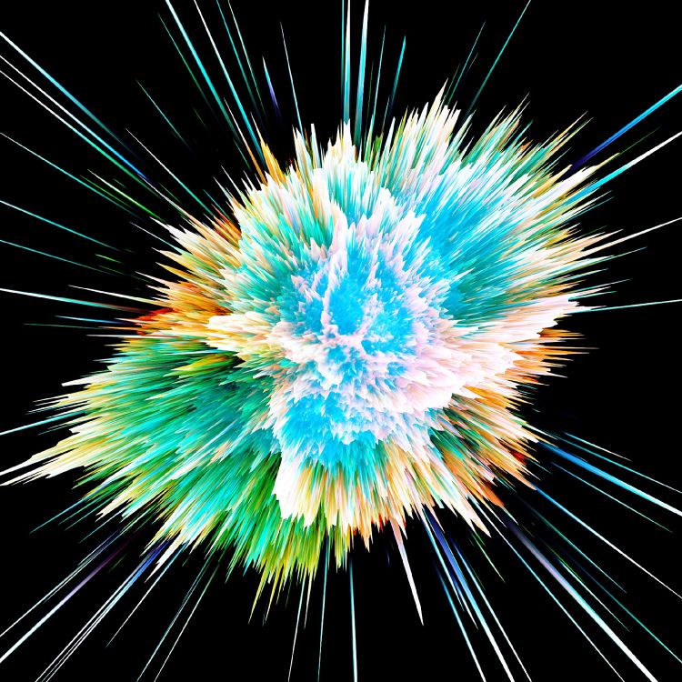 Ilustración de Luz Verde y Amarilla. Wallpaper in 2400x2400 Resolution