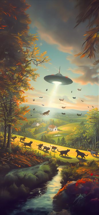 阳光, 绘画, 艺术, 气氛, 生态区 壁纸 1180x2558 允许