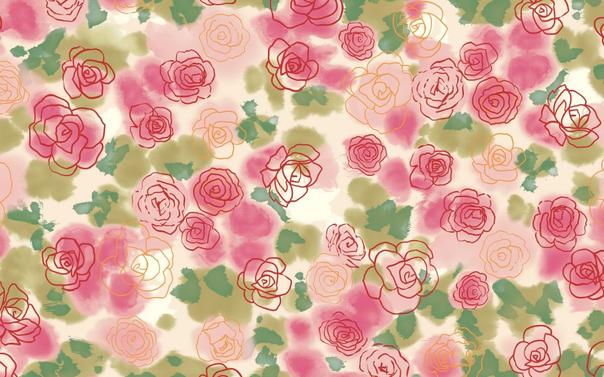 Rosa Und Weißes Florales Textil. Wallpaper in 1920x1200 Resolution