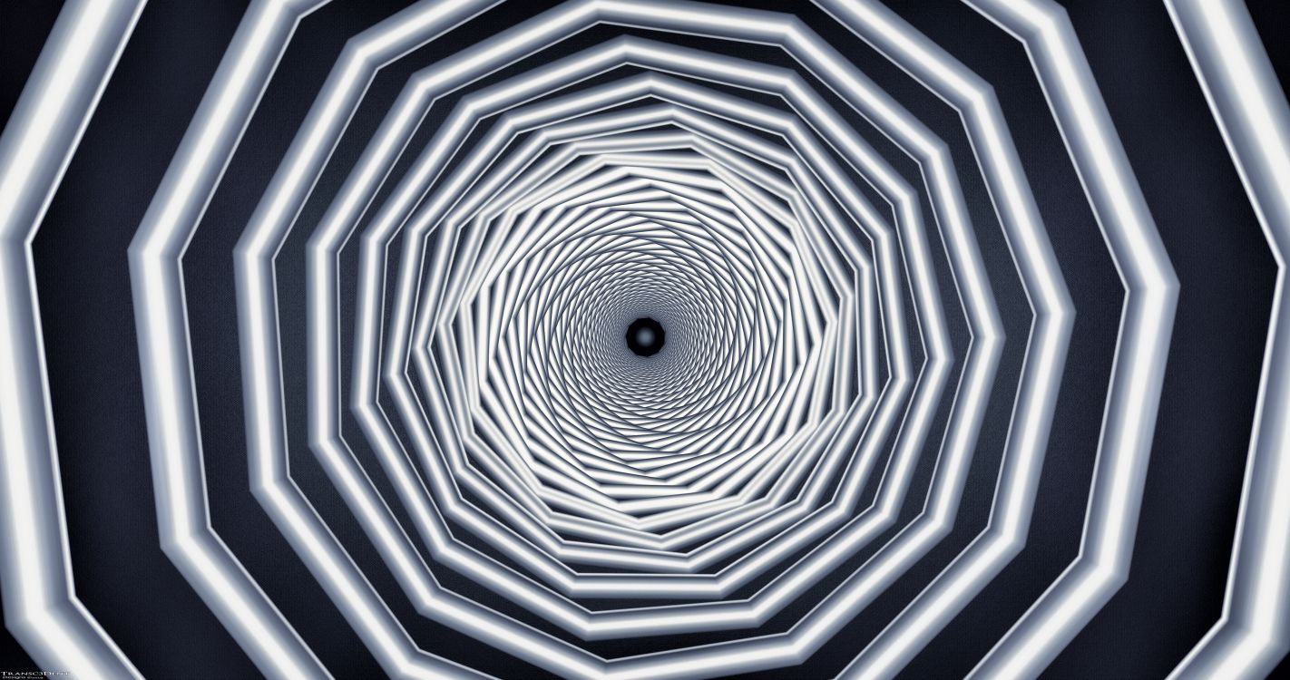 对称, 建筑, 螺旋, 圆圈, 黑色 白色 - M 壁纸 4096x2160 允许