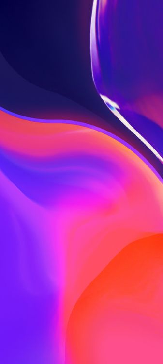 Neon, Welle, Waves, Licht, Kunst. Wallpaper in 1080x2400 Resolution